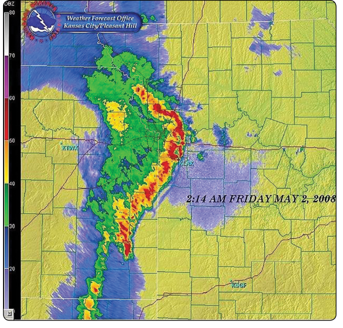 Figure 13-1 Weather radar scope