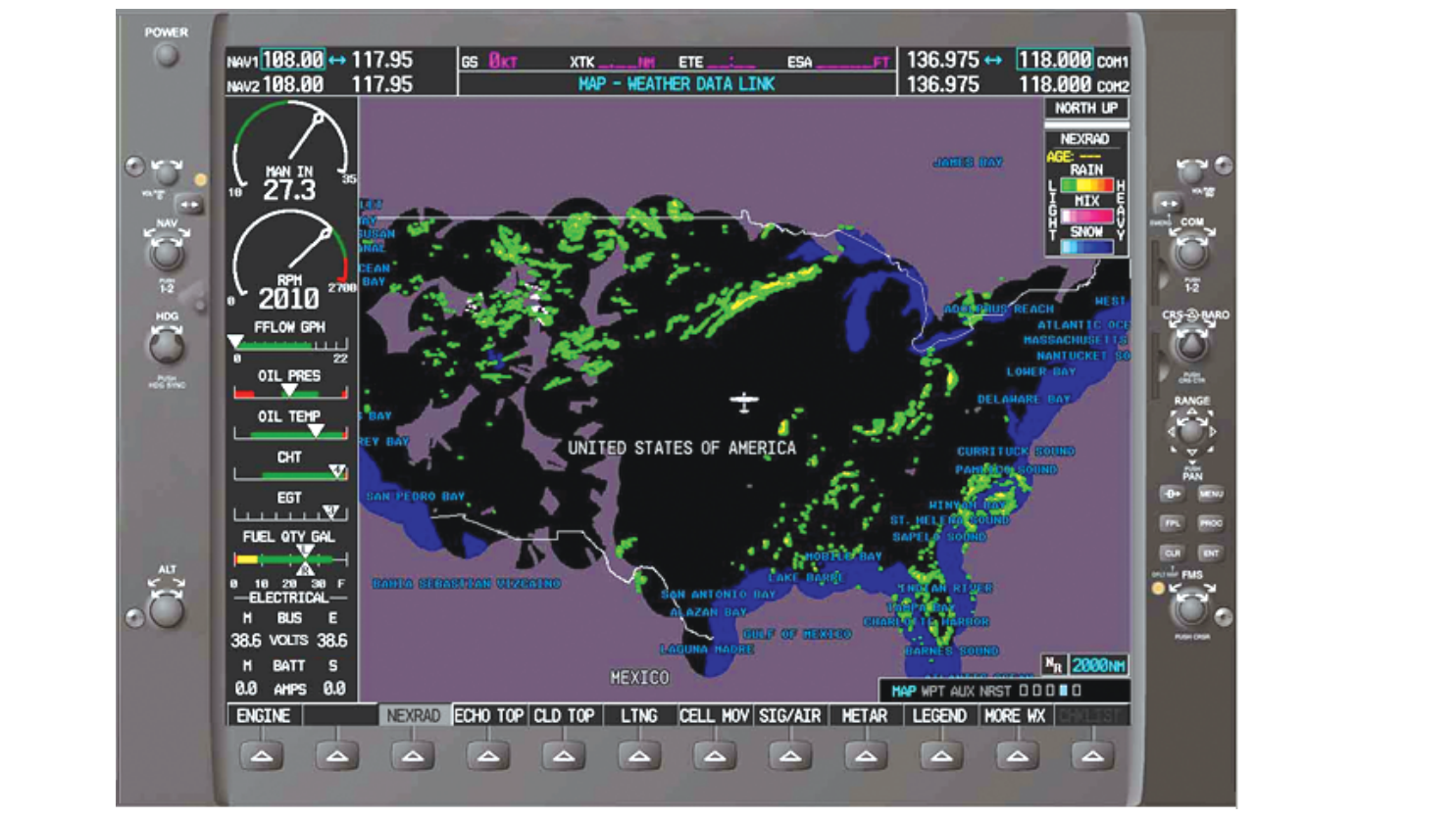Figure 13-17 NEXRAD radar display